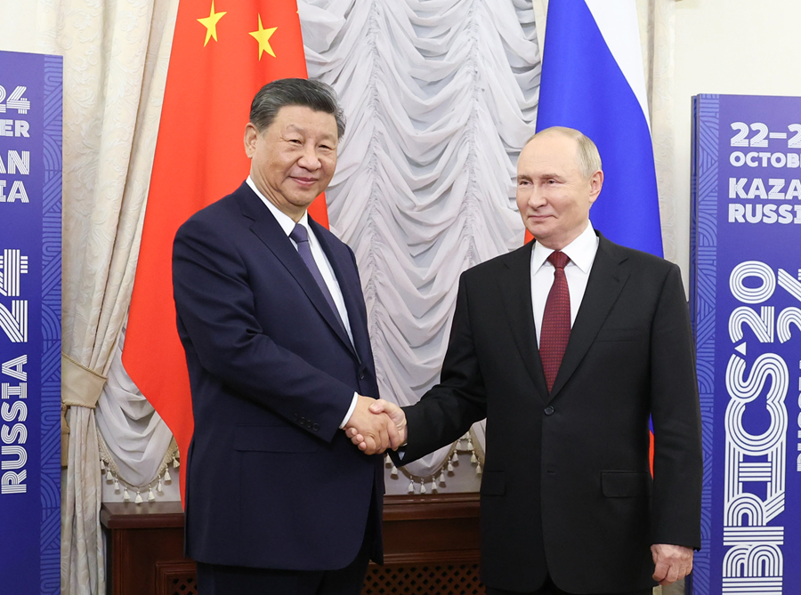 習近平國家主席がプーチン露大統領と會談